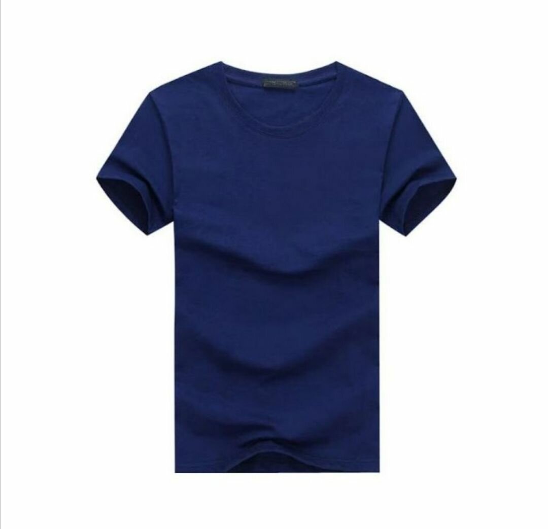 Short sleeve round neck shirt - Navy Blue/Black /Grey