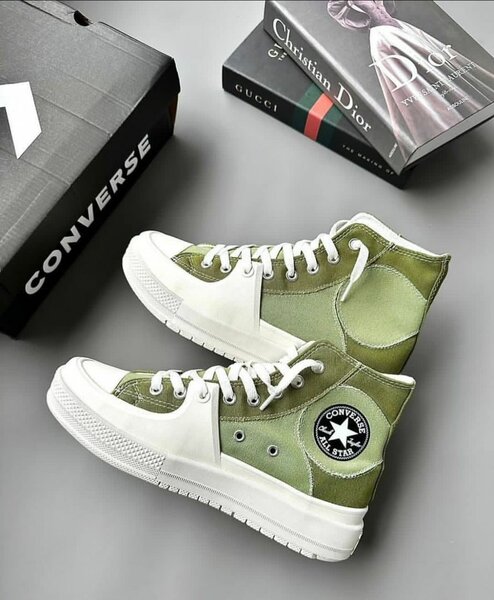 Baskets montantes Converse vertes