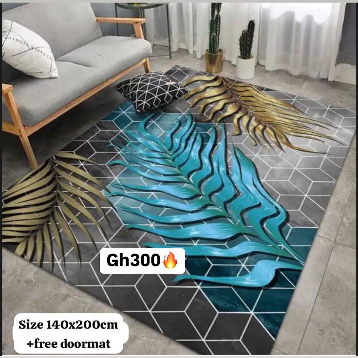 Beautiful and soft patterned carpet