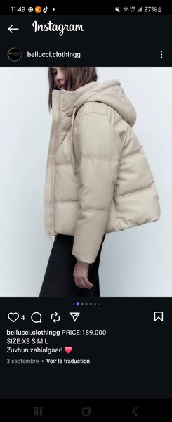 Veste Matelassée Homme à Capuche