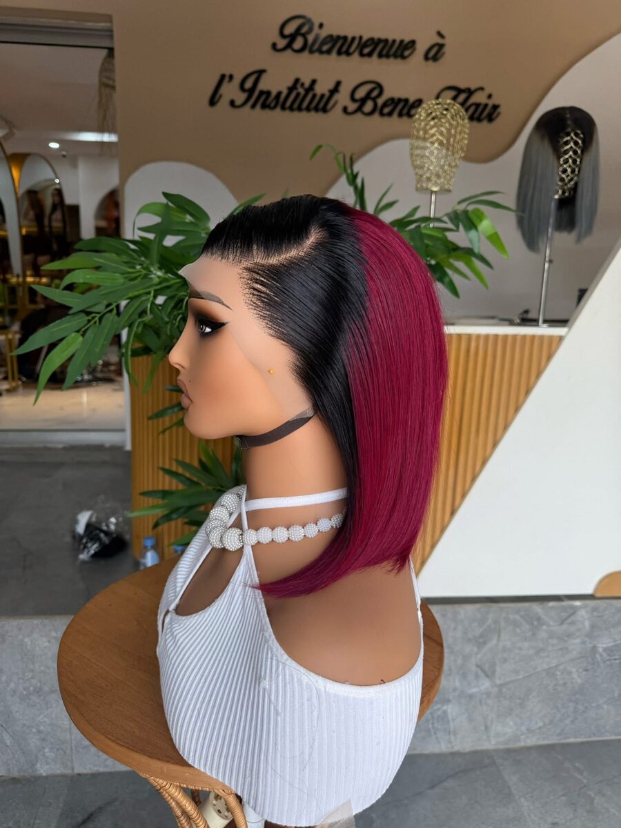 Perruque Carré Bicolore Chic