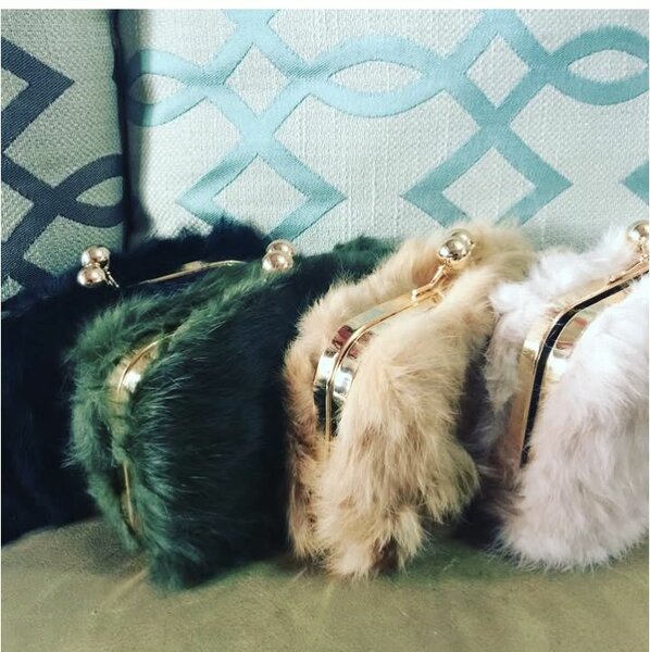 Ladies fur clutches