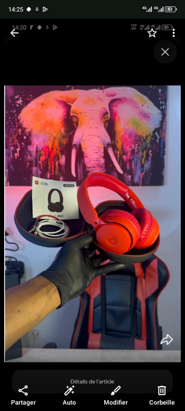 Casque Gaming Rouge Filaire