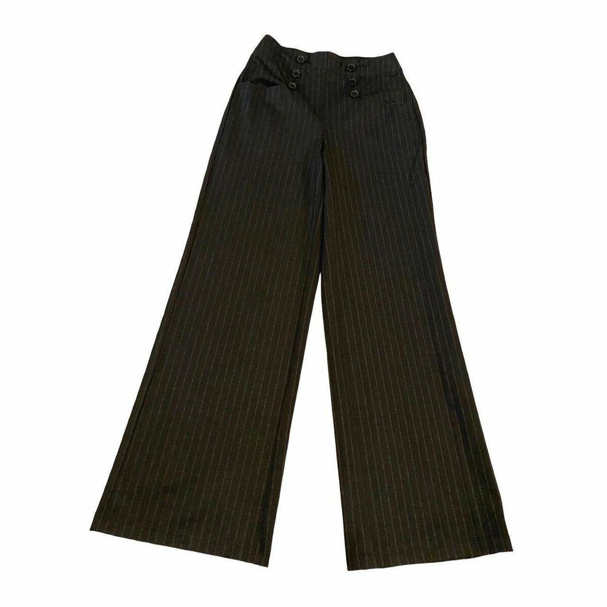Women's Banded Waist Wide Leg Pants With Pockets(Very Thick)