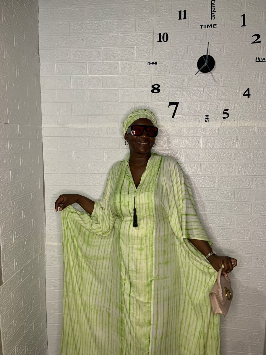 Boubou Vert Élégante