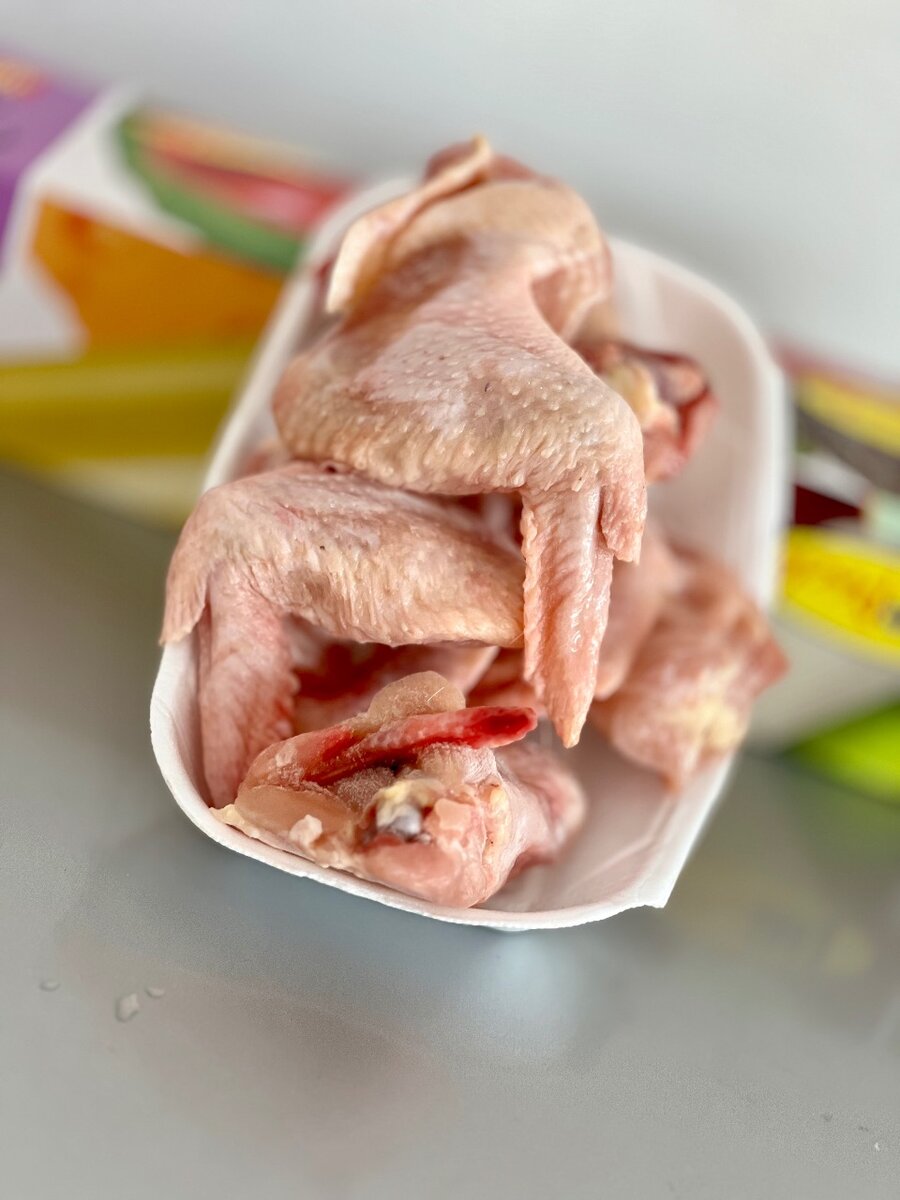 Fries ,hen wings ,layer,broile