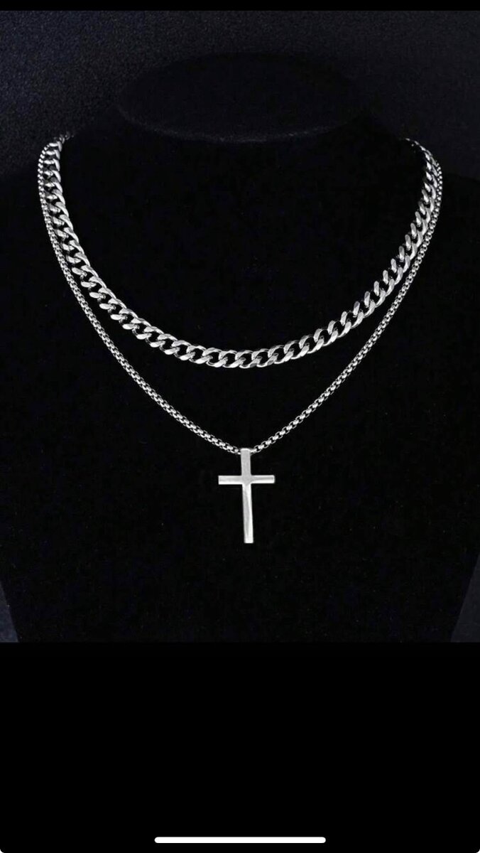 Collier Croix Argent Élégant
