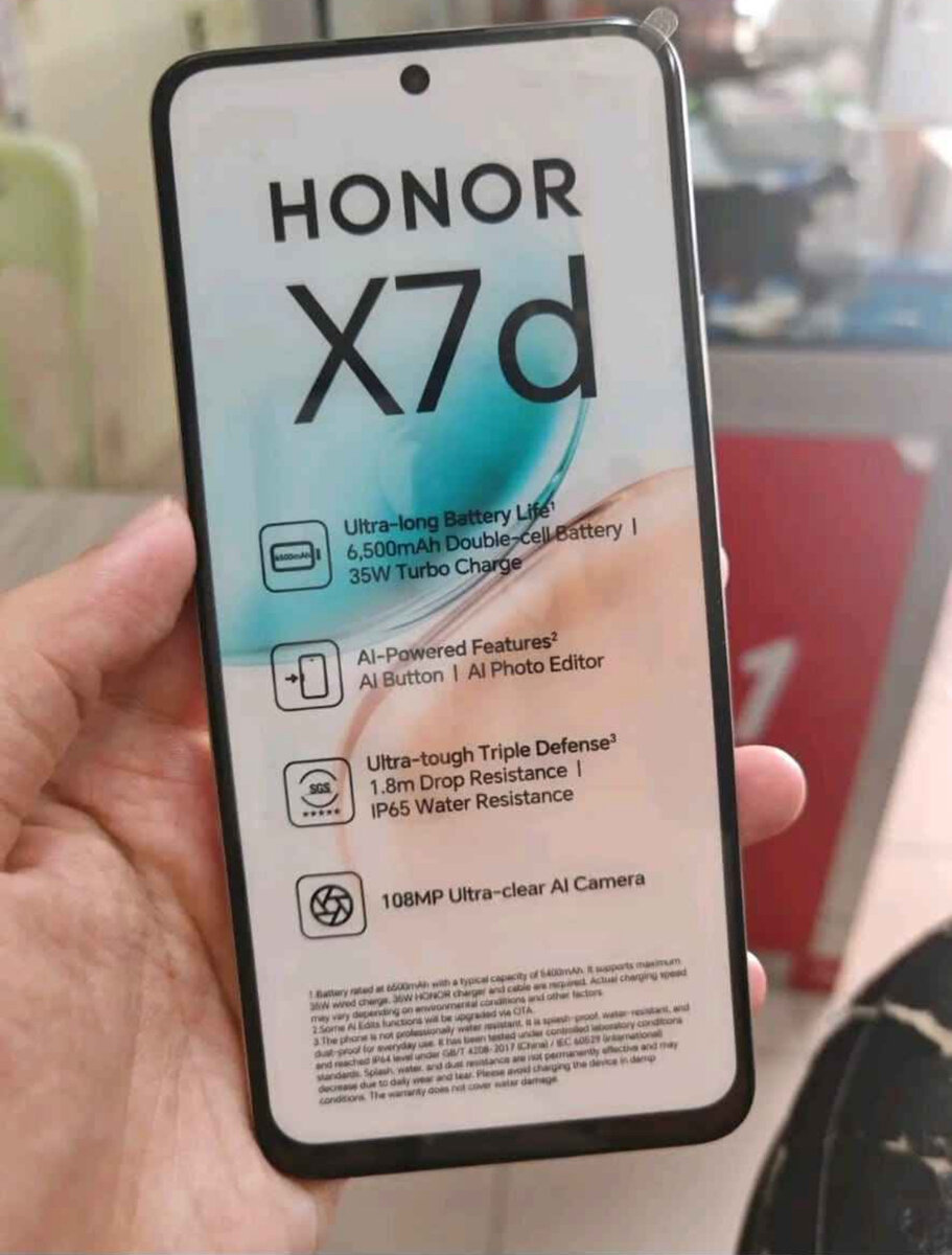 HONOR X7d Smartphone 108MP