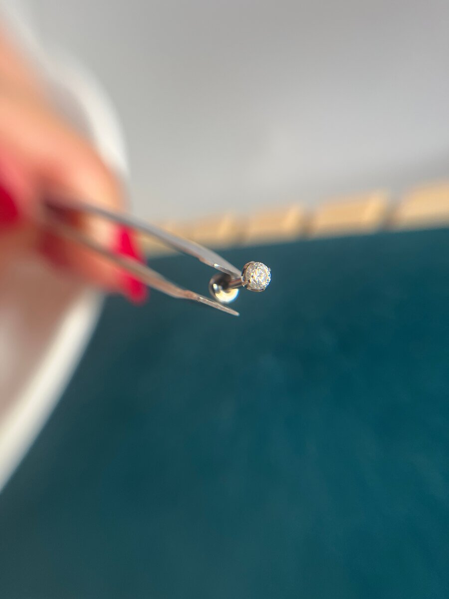 Boucle en titane pour piercing