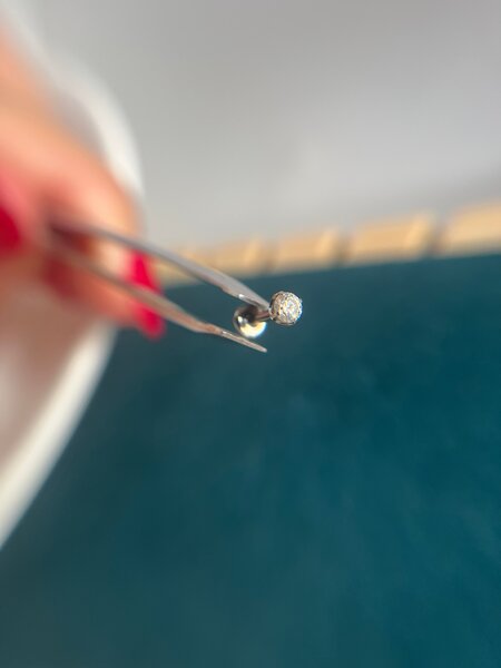 Boucle en titane pour piercing