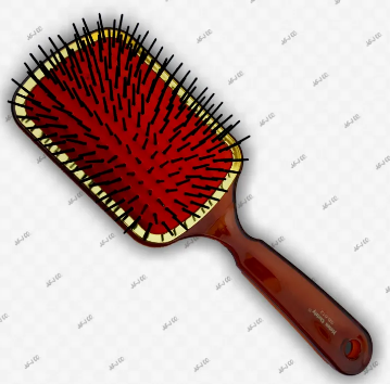 Crystle Brown Large Hair Brush Nylon Bristle Size (24*8cm)