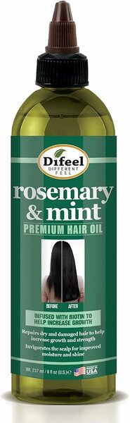 Huile de romarin et de menthe pour cheveux Difeel