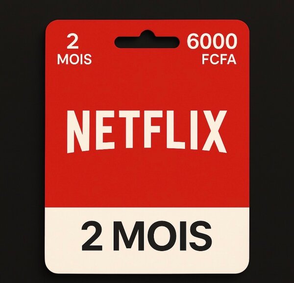 Abonnement Netflix 2 Mois