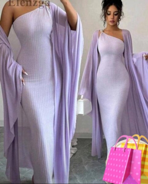 Robe longue asymétrique élégante