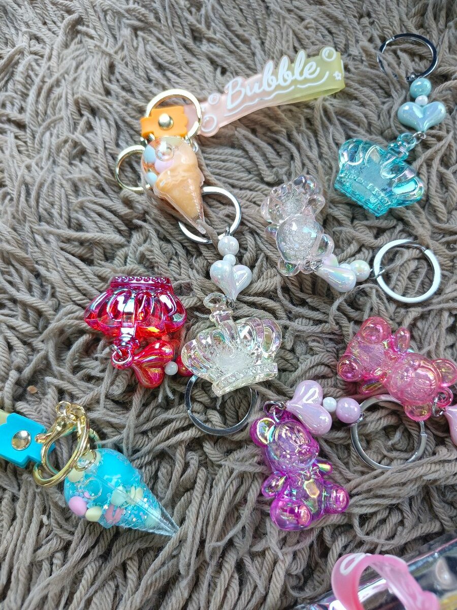 Porte-clés colorés mignons