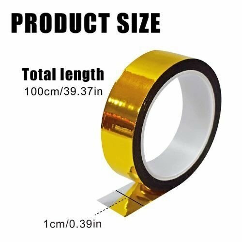 1 Ruban adhésif doré décoratif