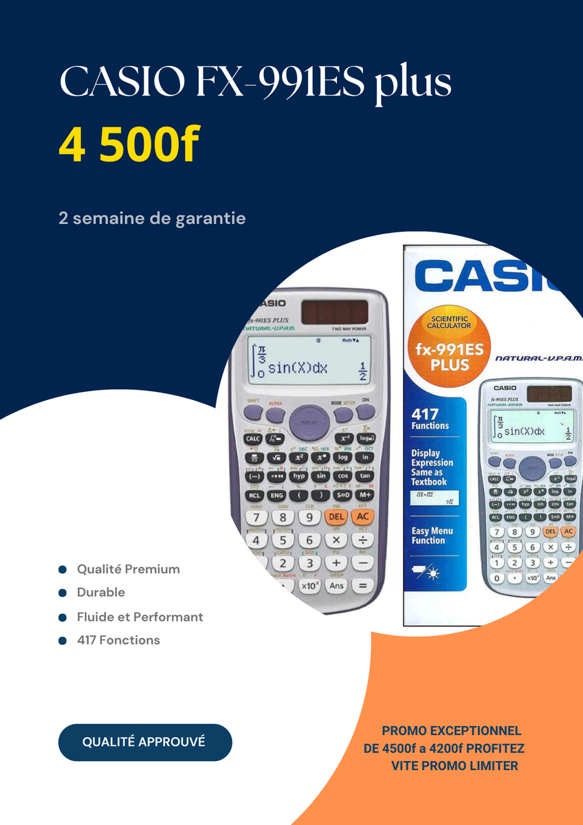 Calculatrice Casio fx991ESPlus