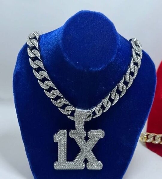 Collier pendentif 1X diamanté