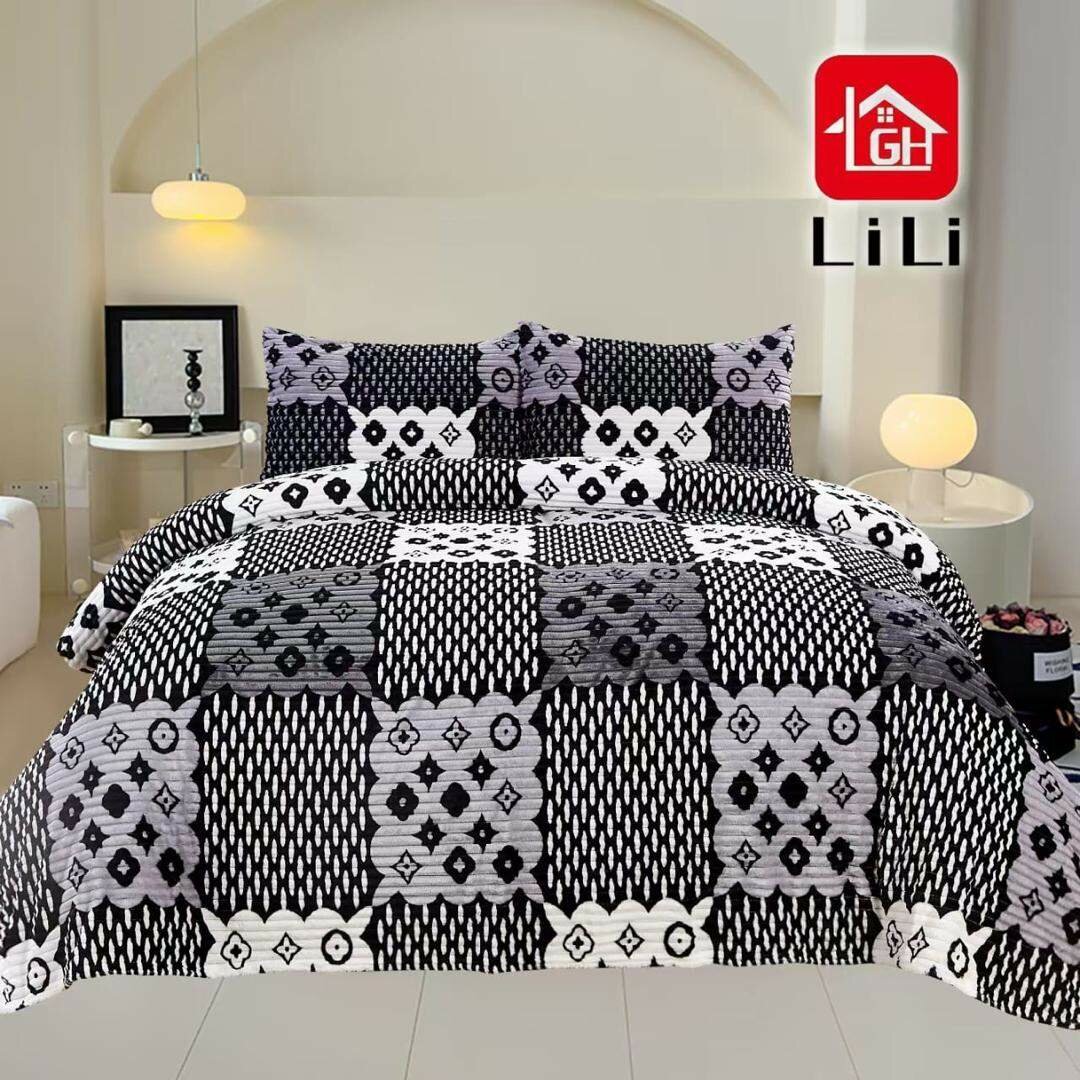 Parure de lit motif géométrique