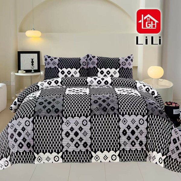 Parure de lit motif géométrique