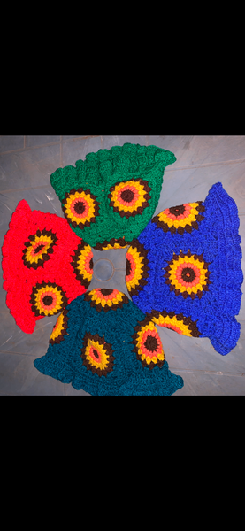 Sunflower crochet bucket hats