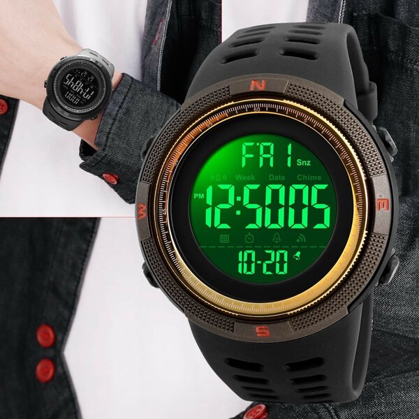 SKMEI 1251 - montre de sport étanche multifonctions