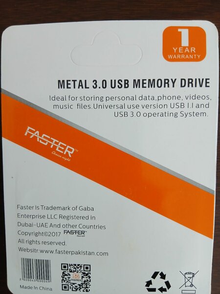Clé USB Rapide 3.0 Faster 64GB