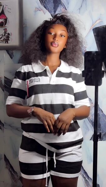 Ensemble rayé décontracté