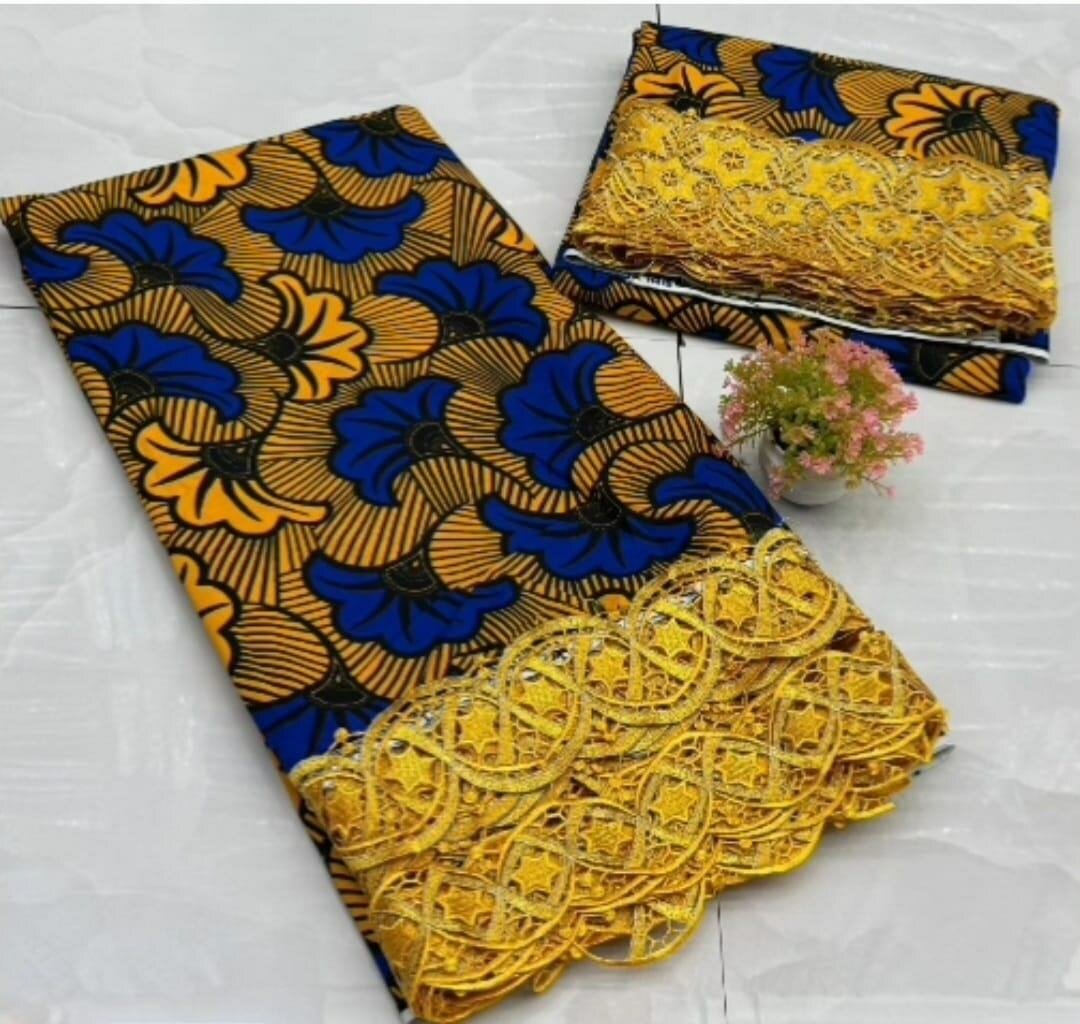 Wax Africain avec Dentelle