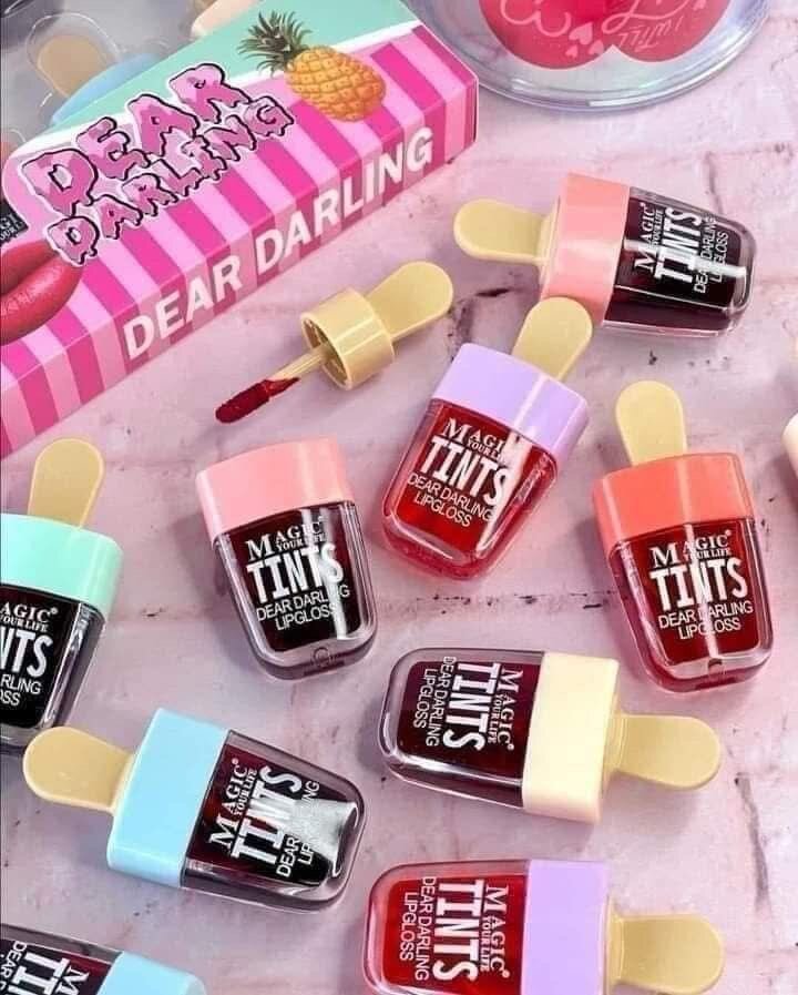 Ensemble de 12 lip tints popsicle