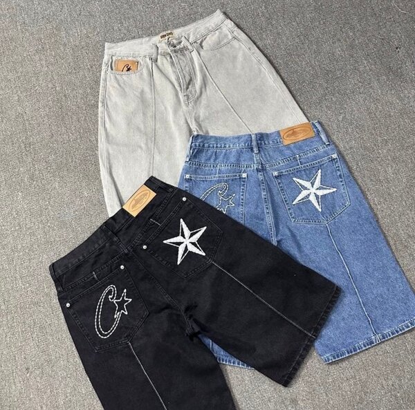 Shorts en denim étoile