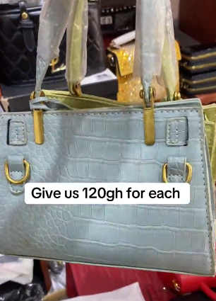 Women's beautiful bag in blue color