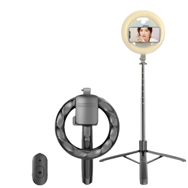 Trépied Selfie Stick avec Lumière Anneau