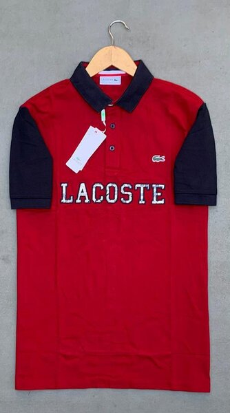 Polo Lacoste rouge classique