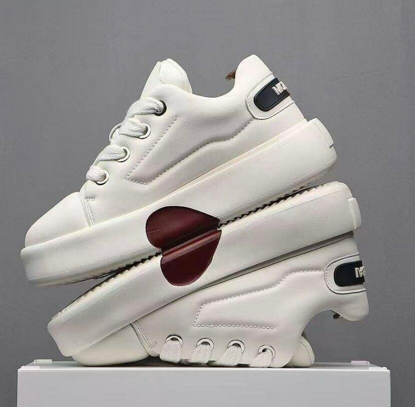 Sneakers plateforme blanches