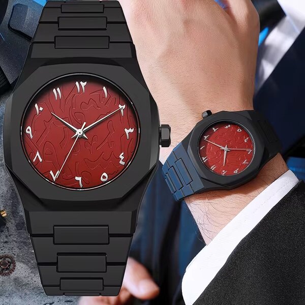 Montre élégante en acier inoxydable