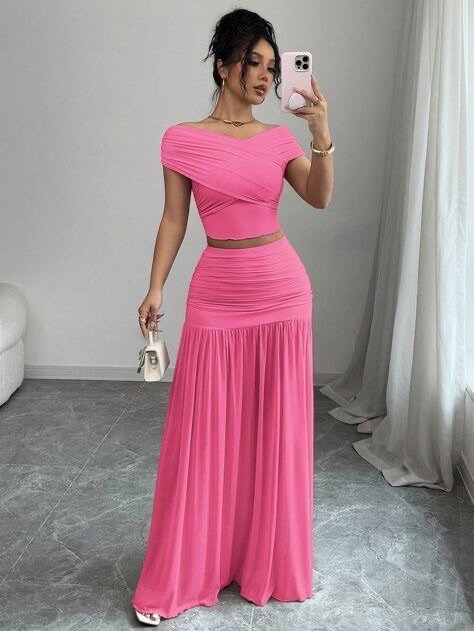 Robe longue élégante deux pièces