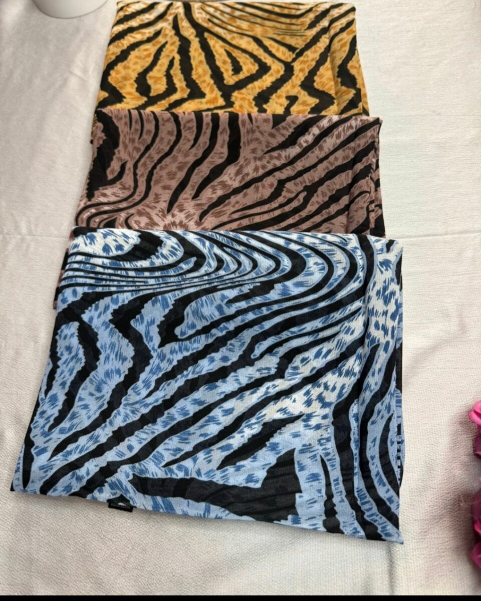 Foulard motif zèbra