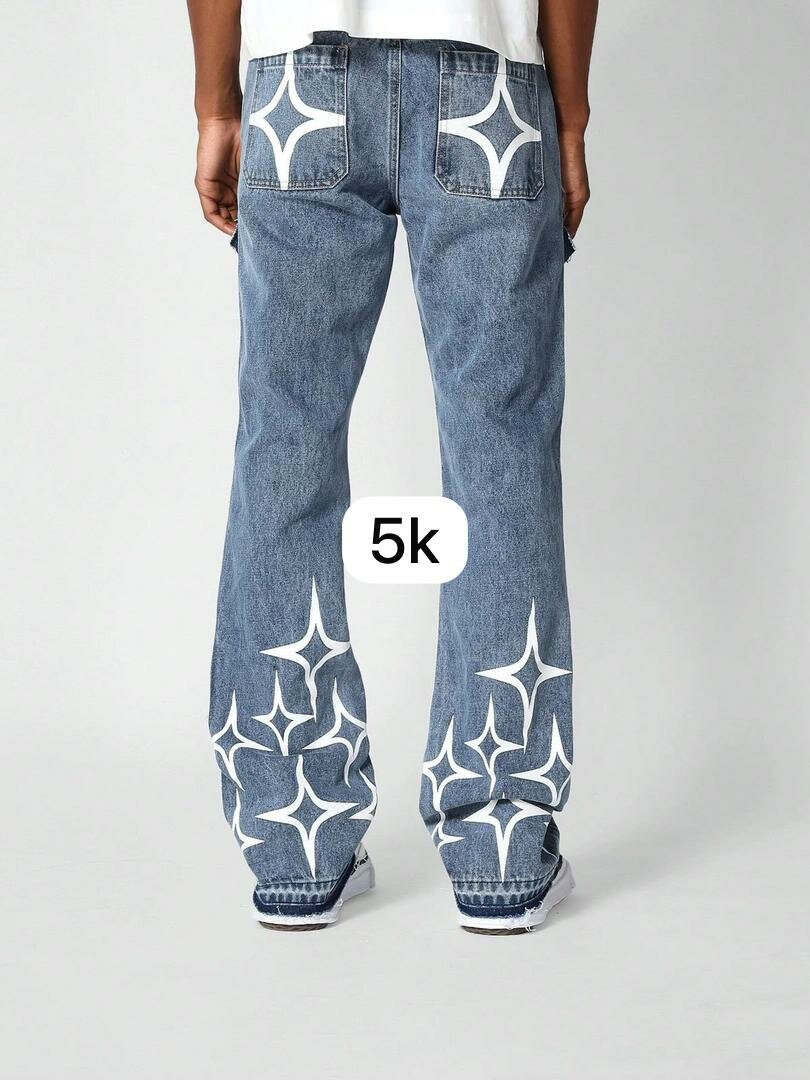 Jeans artistiques homme