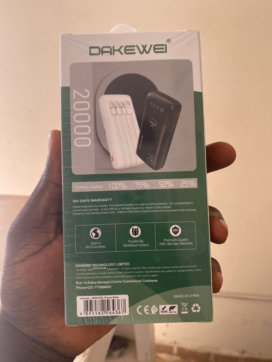 DAKEWEI Batterie Externe 20000mAh