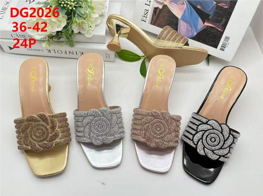 Mules Élégantes Femme Strass