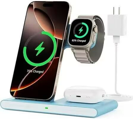 Station de charge sans fil 3-en-1