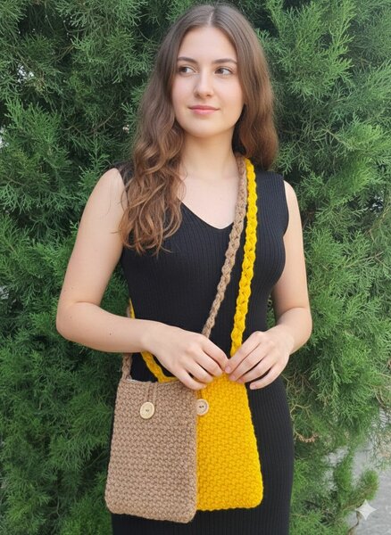 Sac à bandoulière crochet