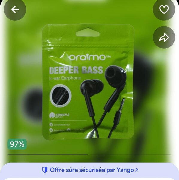 Écouteurs intra-auriculaires Oraimo