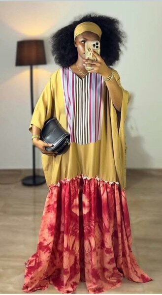 Robe Caftan Colorée Élégante