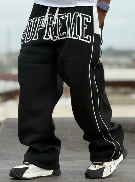 Pantalon streetwear noir