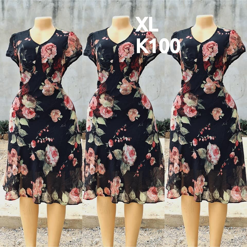 Beautiful and high-quality women's dress made of salaula silk