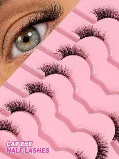 Faux Mink Demi-cils Cat Eye