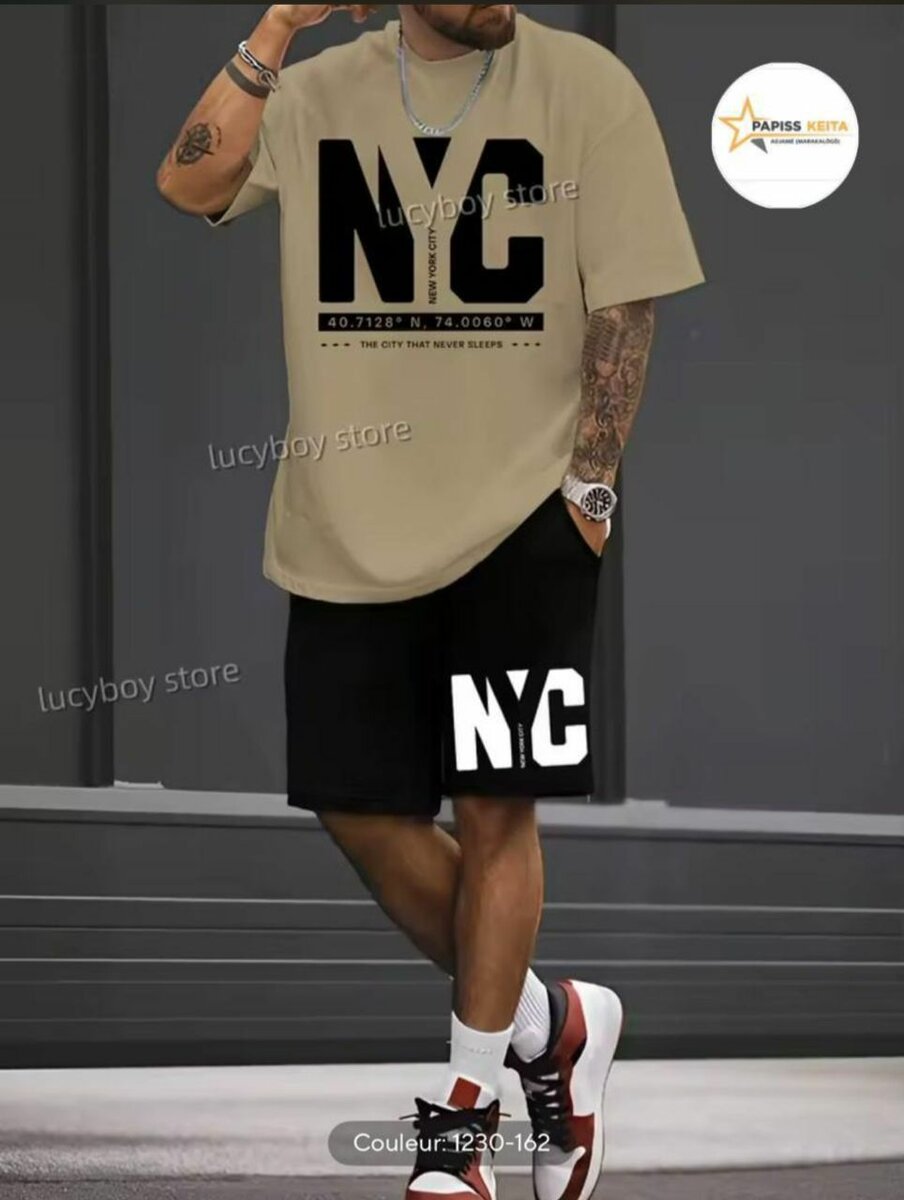 T-Shirt NYC Ensemble Homme
