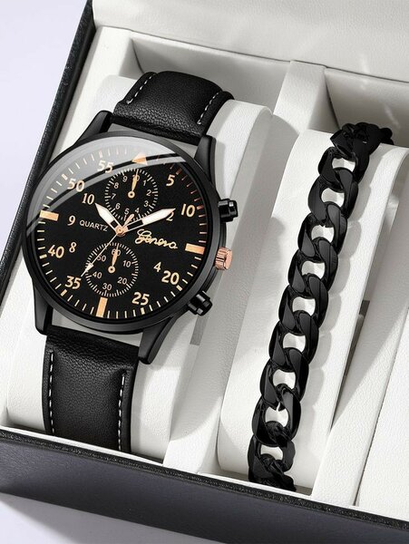 Watch and 1pc Bracelet